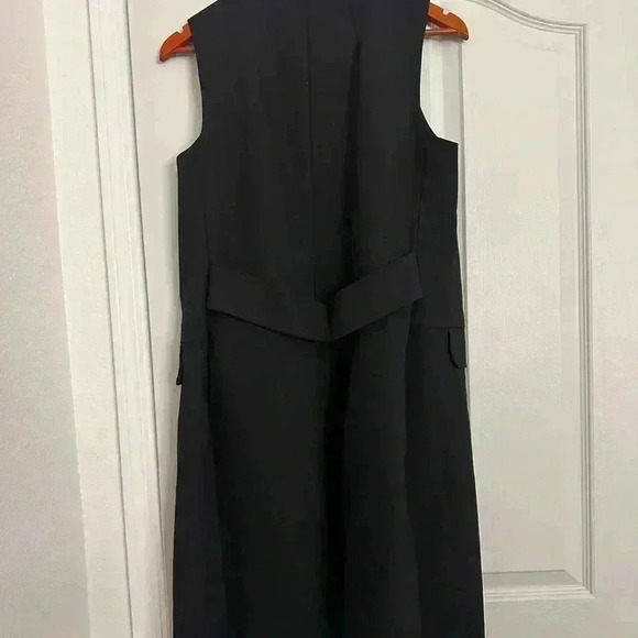 SAKS 5th Avenue Black Long Vest Sleeveless Jacket size XS - Picture 3 of 5